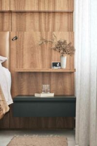 Ocean Street Narabeen, apartment interior, Karen Batchelor bedside detail